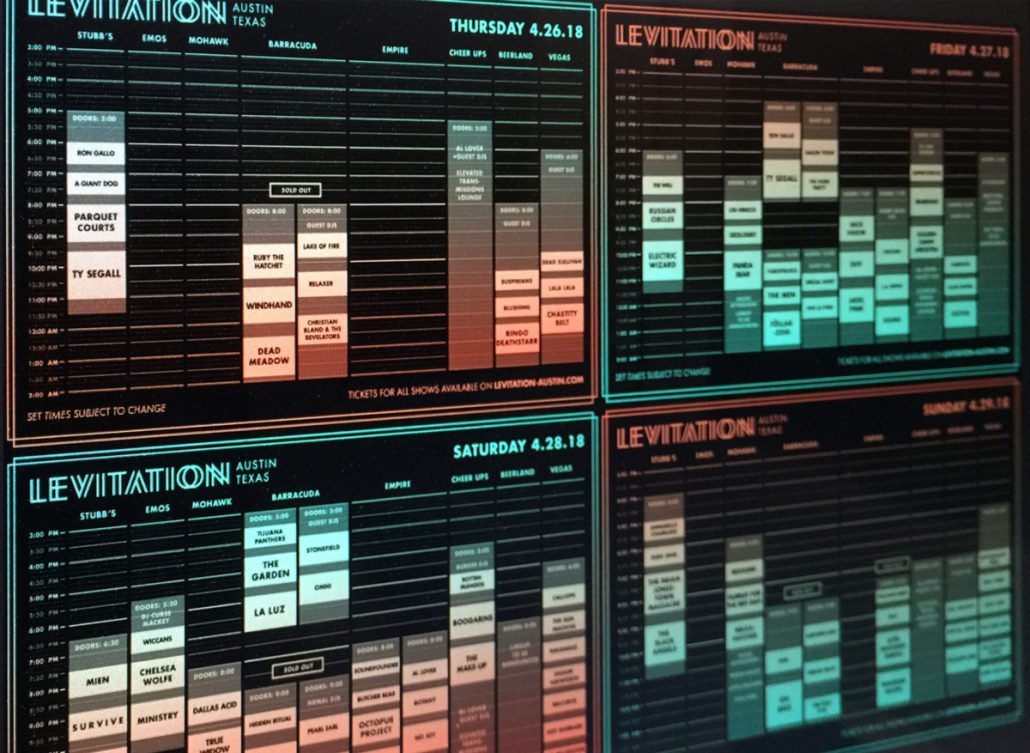 LEVITATION 2018 set times + new additions - LEVITATION