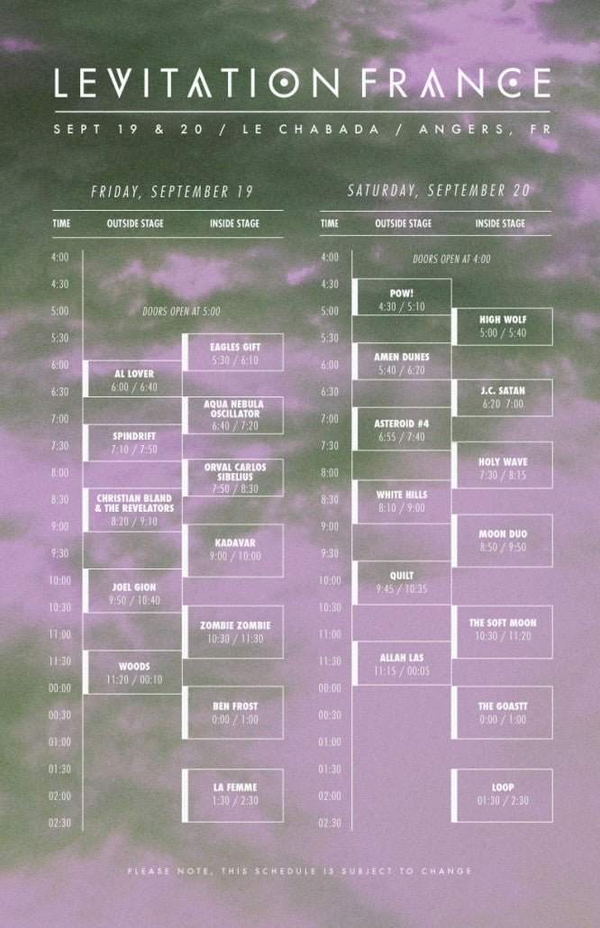 LEVITATION FRANCE set times released! - LEVITATION