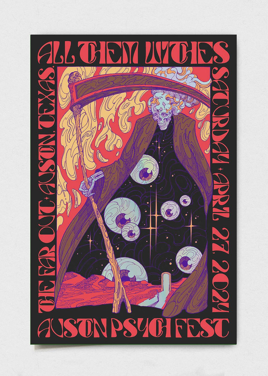 All Them Witches Poster by Diego Andrade – LEVITATION