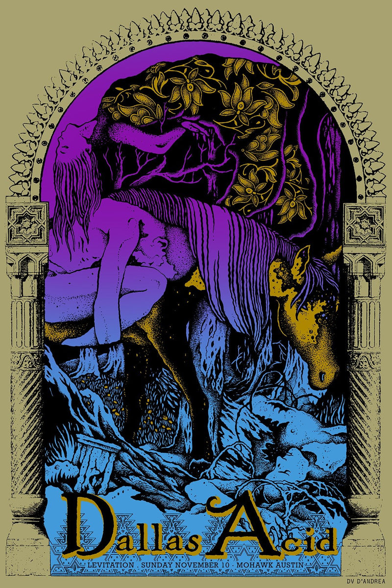 Dallas Acid Poster by David D'Andrea – LEVITATION