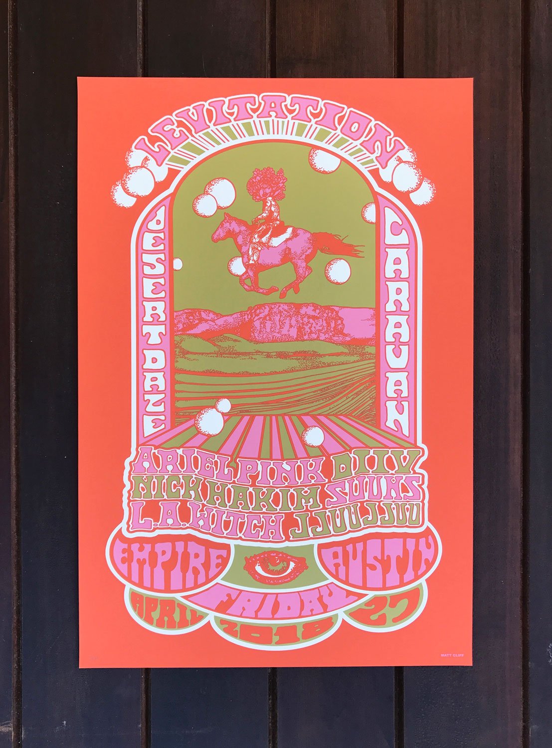 Desert Daze Caravan Poster by Matt Cliff | LEVITATION