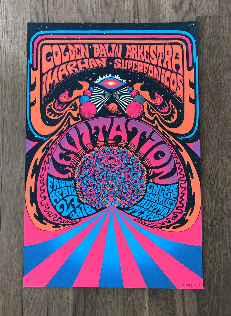 Golden Dawn Arkestra Poster by Federico "Fez" Moreno - LEVITATION