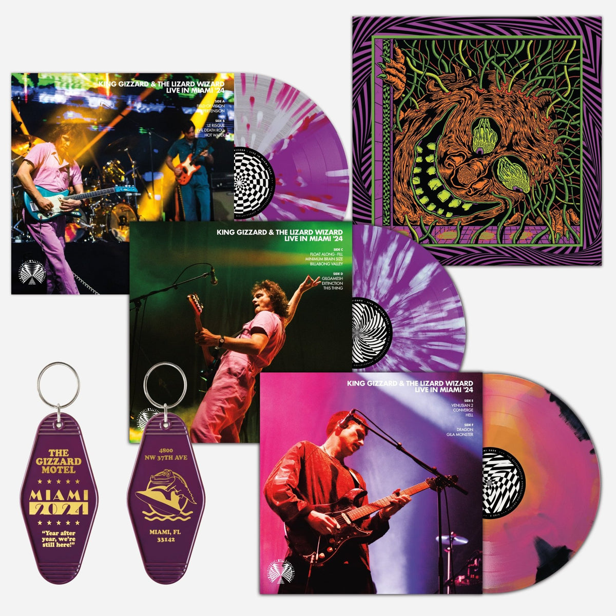 King Gizzard - Live in Miami '24 (3LP Triple Gatefold) – LEVITATION