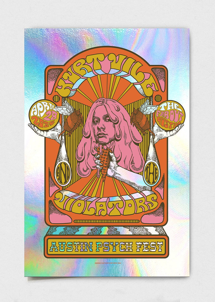 Kurt Vile & the Violators Poster by Matt Cliff – LEVITATION