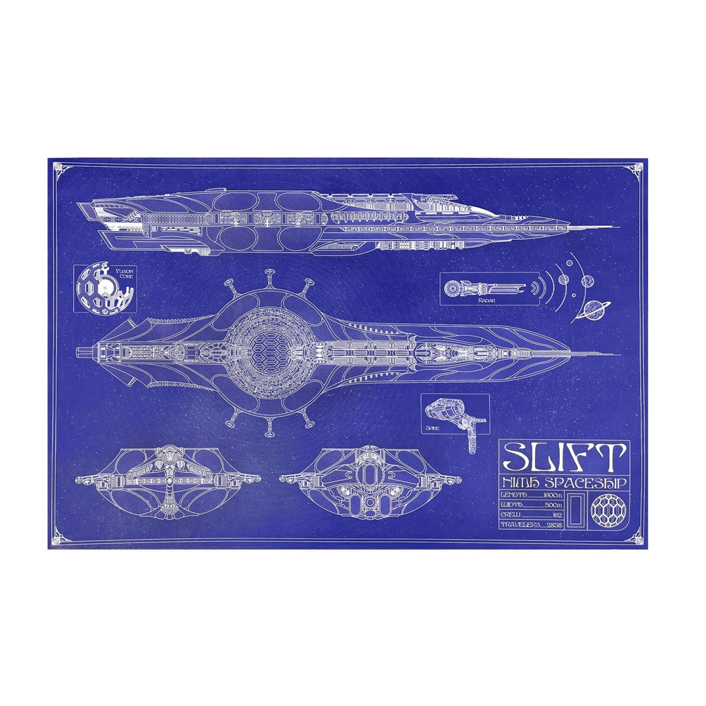SLIFT - Blue GUTHIO Poster - LEVITATION