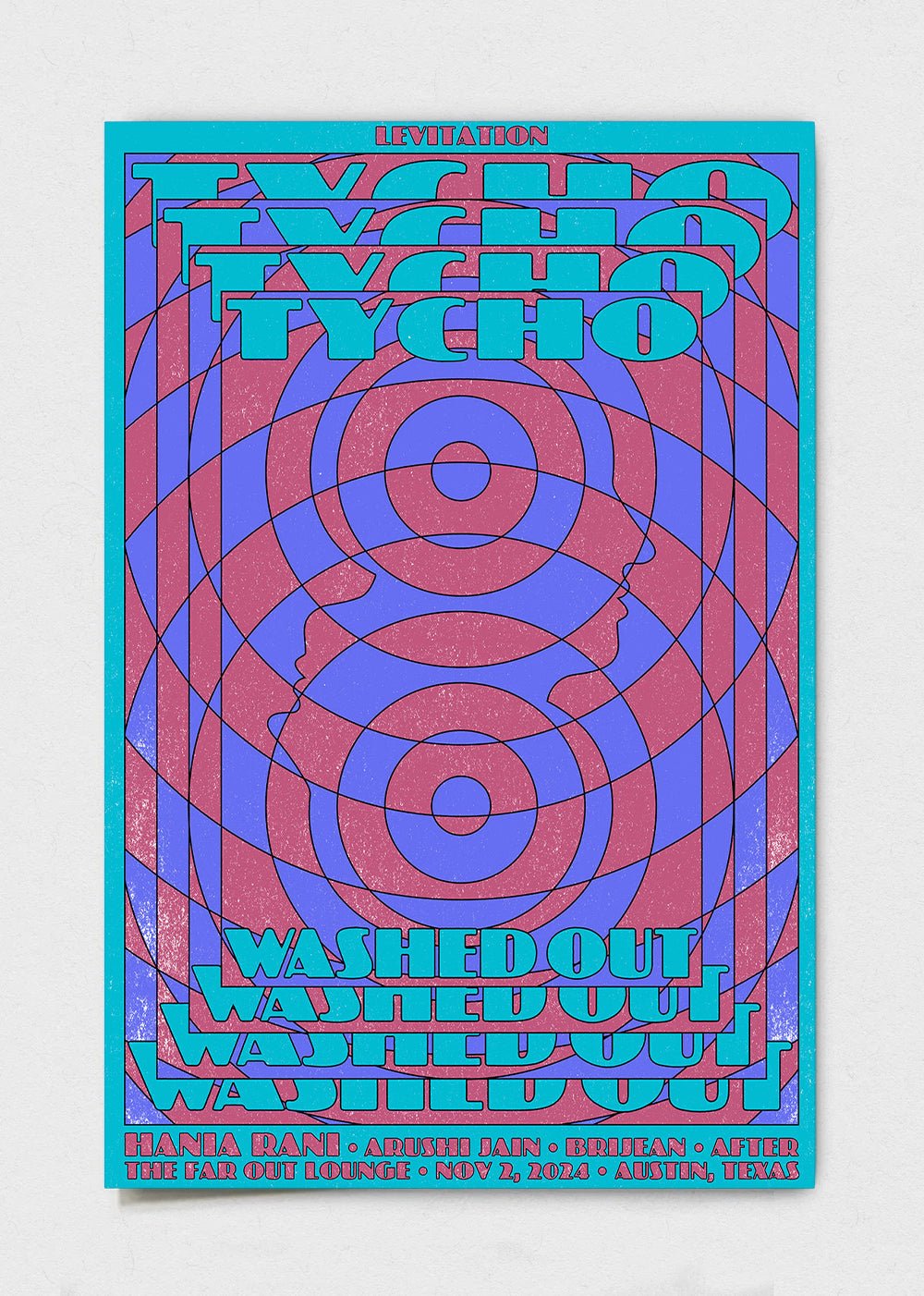 Tycho + Washed Out Poster by Julia Schimautz | LEVITATION