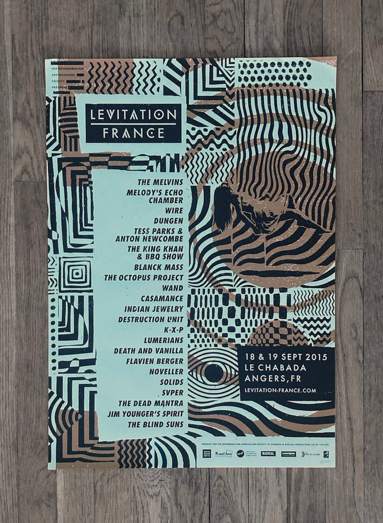 Levitation France 2015 Poster by Rob Fitzpatrick