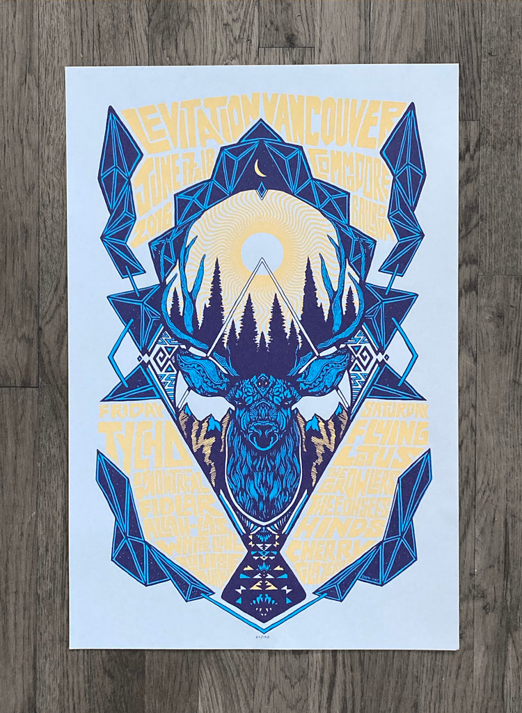 Levitation Vancouver 2016 Poster by Dylan Fant