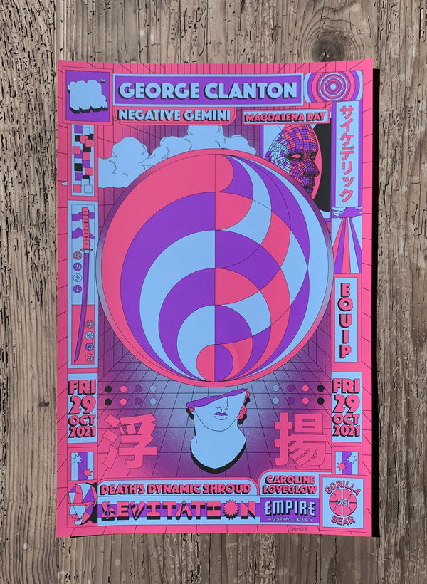 George Clanton + 100% Electronica Poster by Lunitas