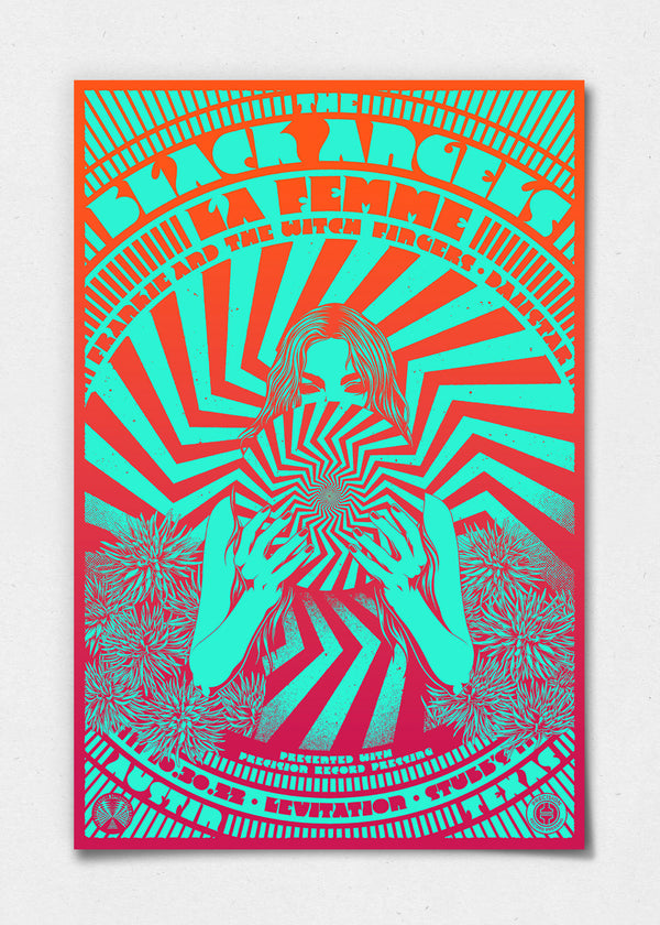 The Black Angels Poster by Simon Berndt