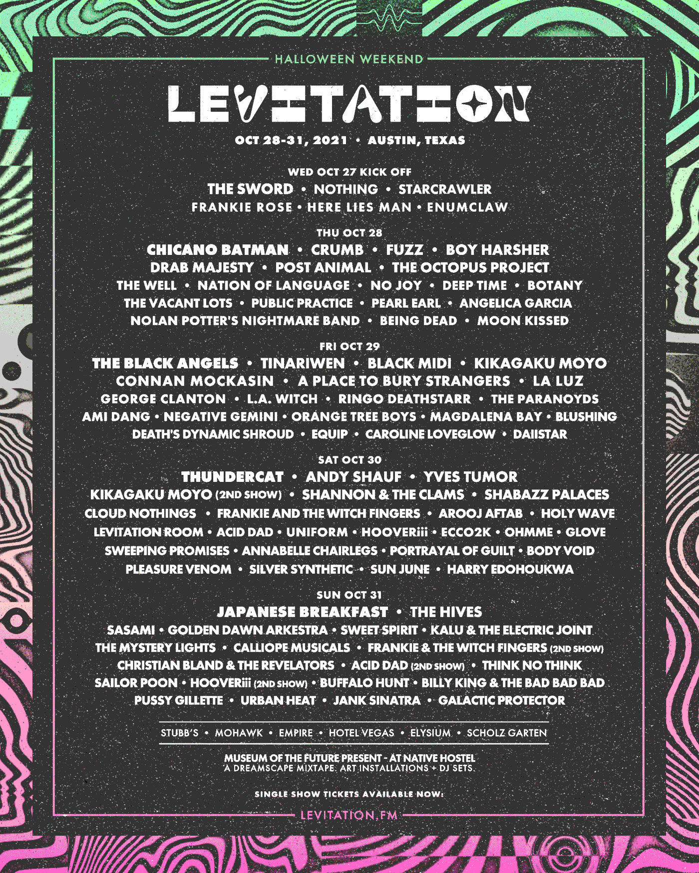 Levitation 2021: Lineup & Venue Updates