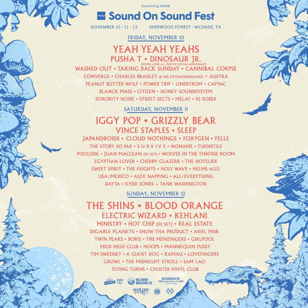 Sound On Sound Fest Daily Lineups + Single Day Passes