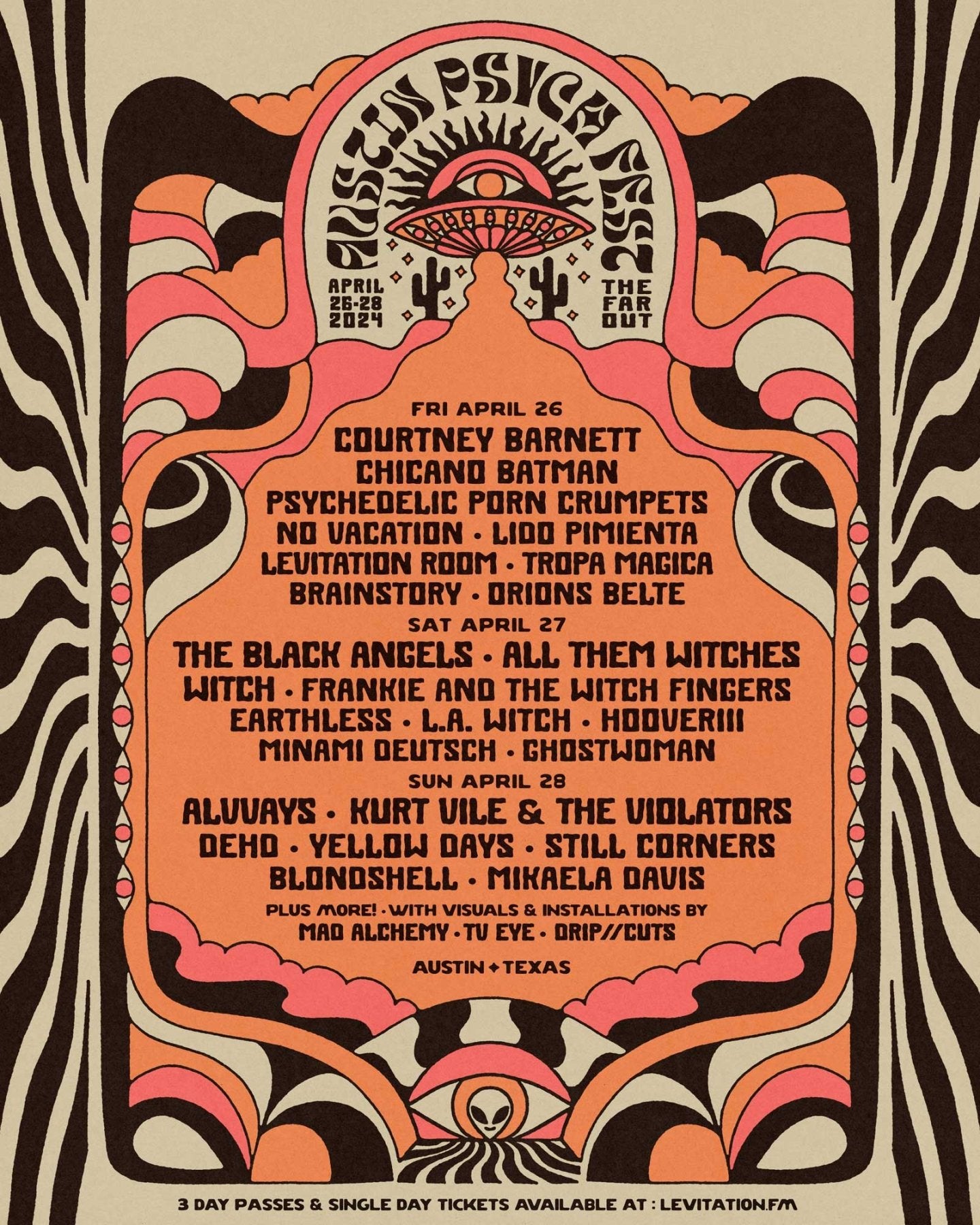 AUSTIN PSYCH FEST 2024: LINEUP RELEASED! - LEVITATION