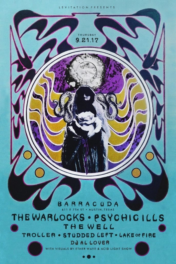 AUSTIN: SEPT 21 – PSYCHIC ILLS, THE WARLOCKS, THE WELL & MORE - LEVITATION