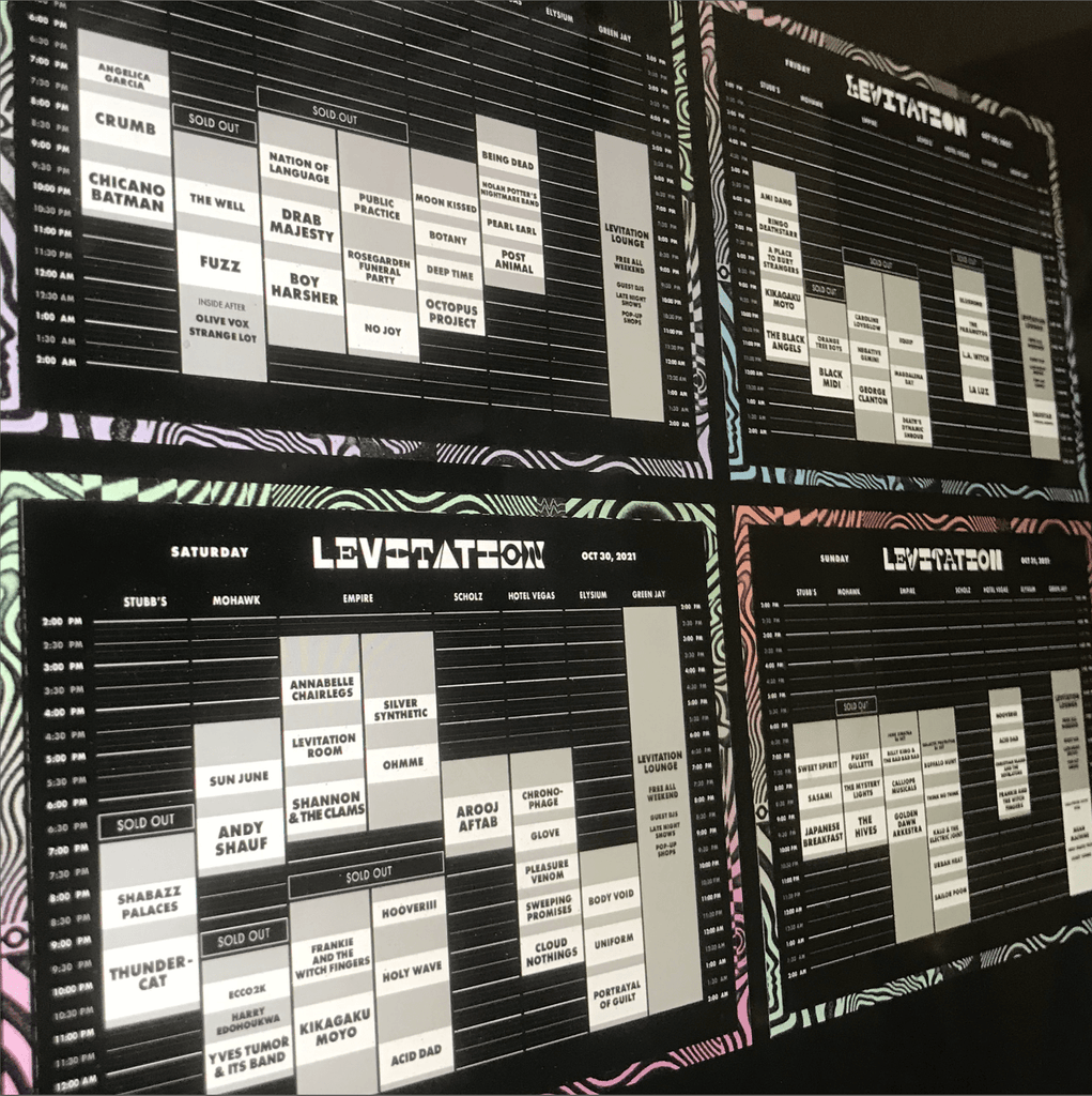 LEVITATION 2021 : Time Tables - LEVITATION