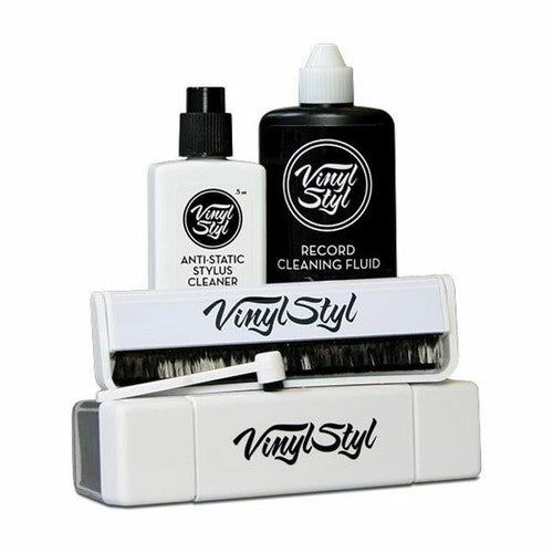 Vinyl Styl® VS-A-009 Ultimate Vinyl Record Care Kit - Record & Stylus Brushes and Fluid