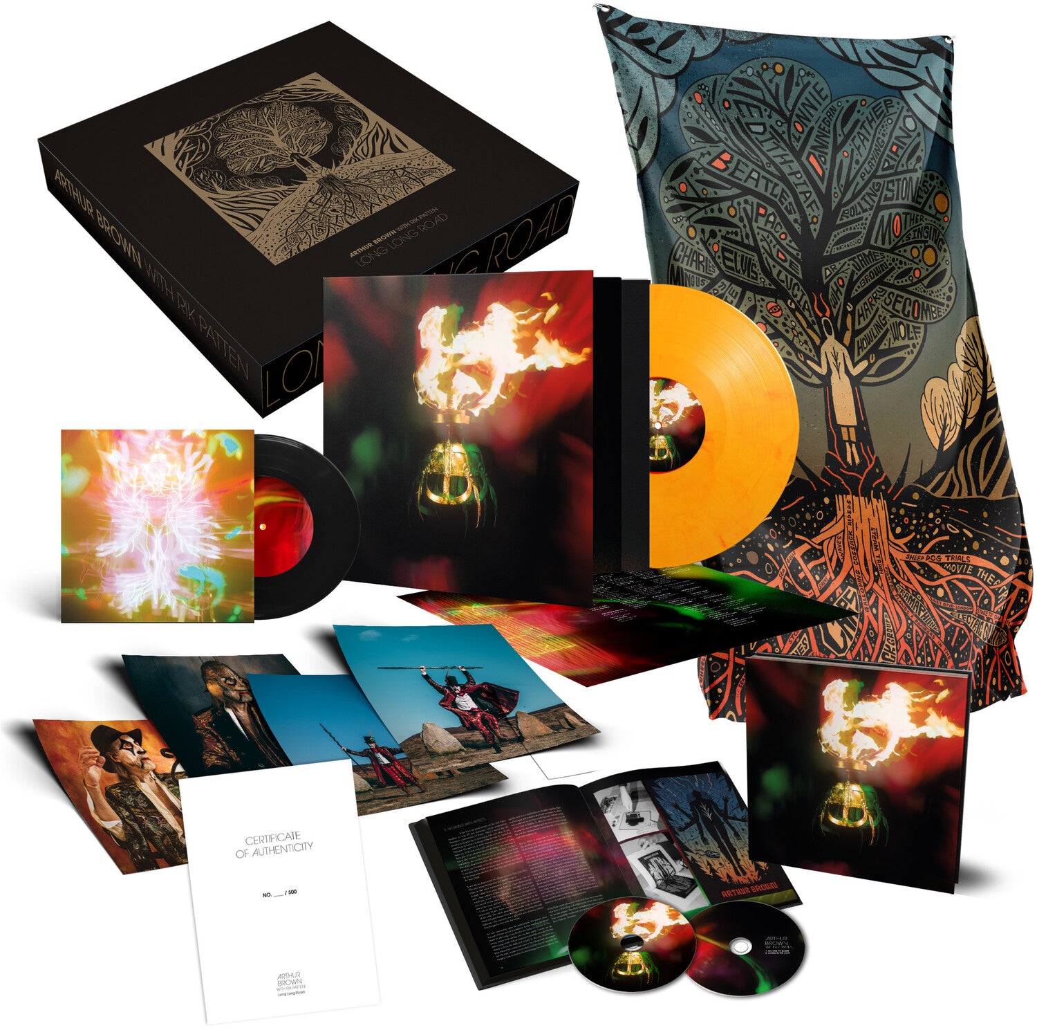 Arthur Brown - Long Long Road 4xLP (Orange Vinyl)