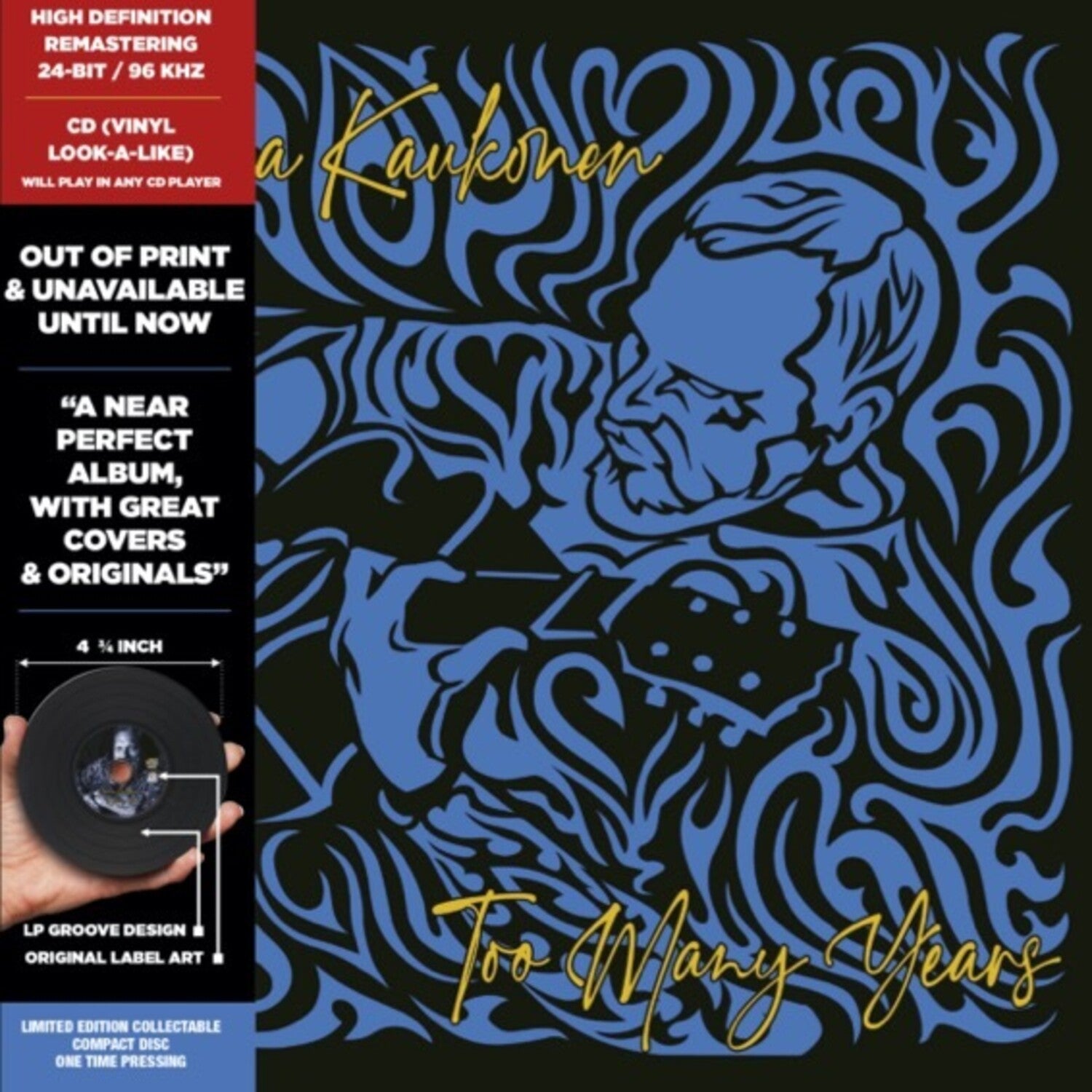 Jorma Kaukonen - Too Many Years 2xLP (Blue Vinyl)