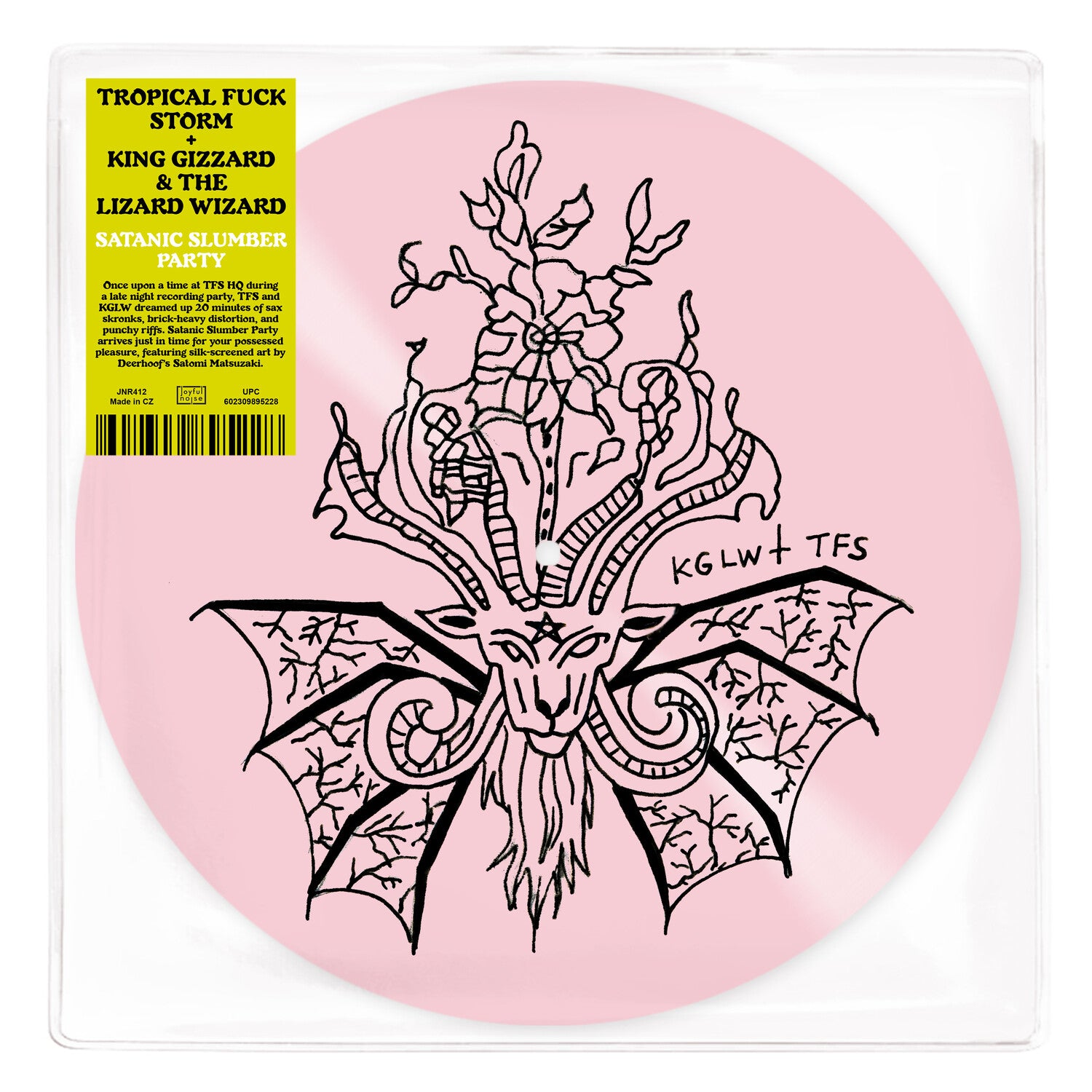 Tropical Fuck Storm & King Gizzard - Satanic Slumber Party - Pink Silkscreened
