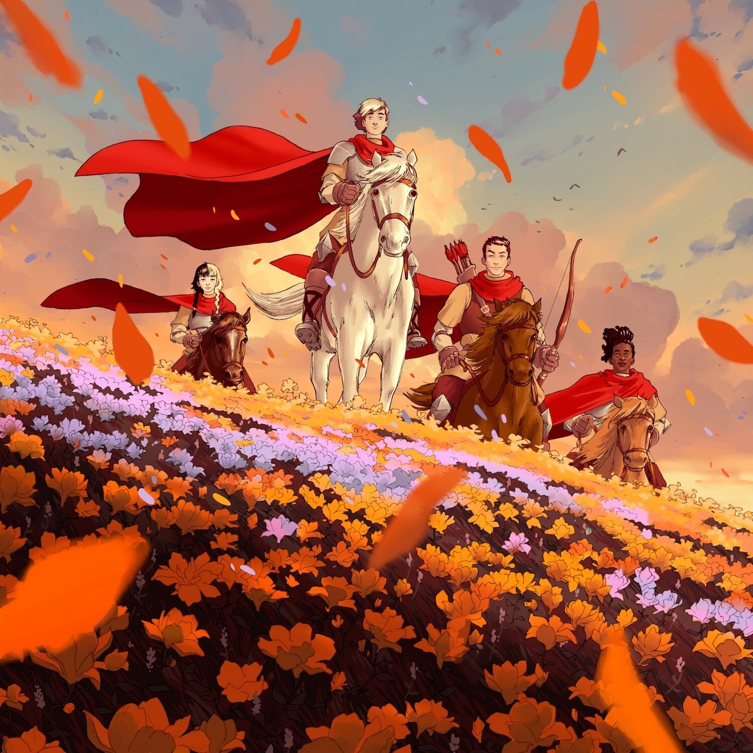 Naethan Apollo - Tales from Cazilor: Wyldflowers - Cream/White/Red/Orange/Purple (Cream Vinyl)