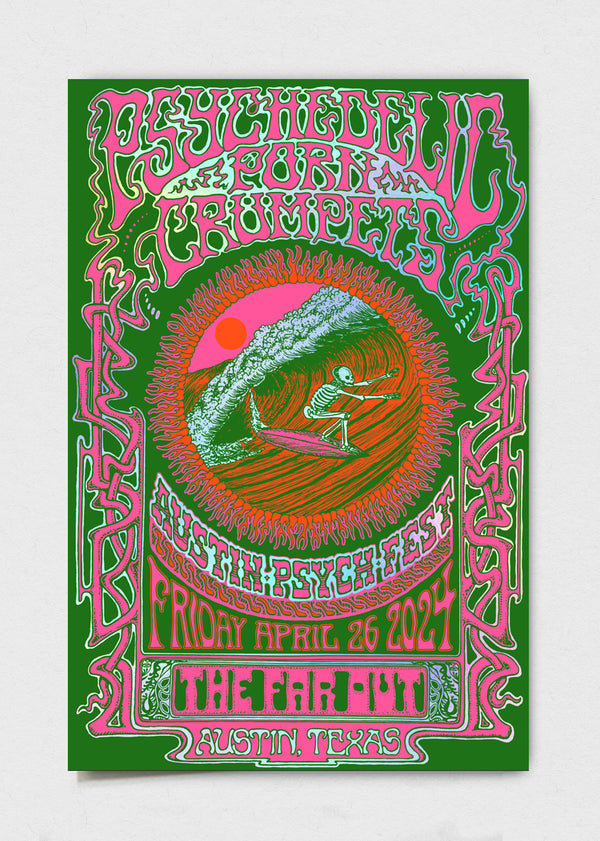 Psychedelic Porn Crumpets Poster by Fez Moreno