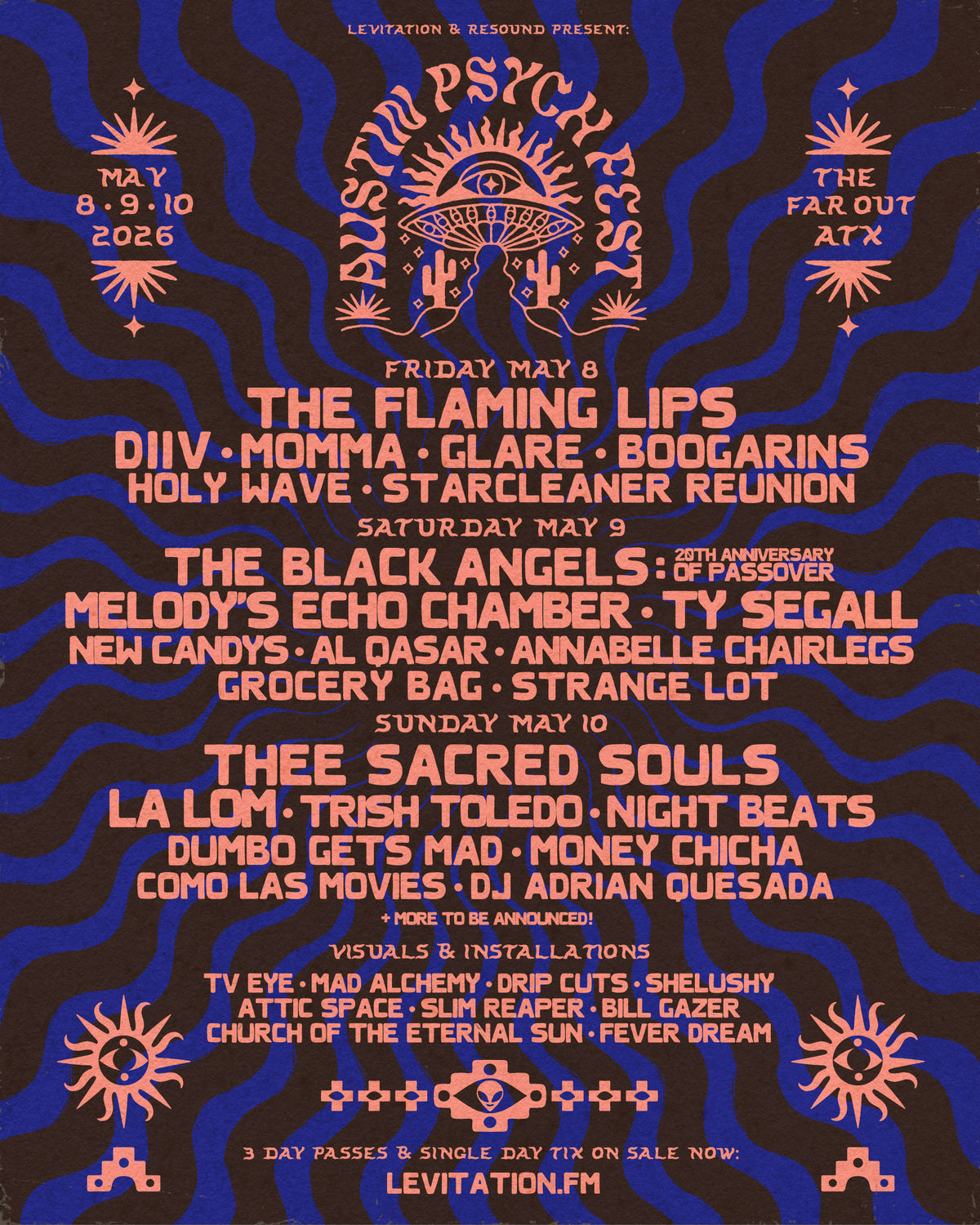 Austin Psych Fest 2026 Lineup Poster