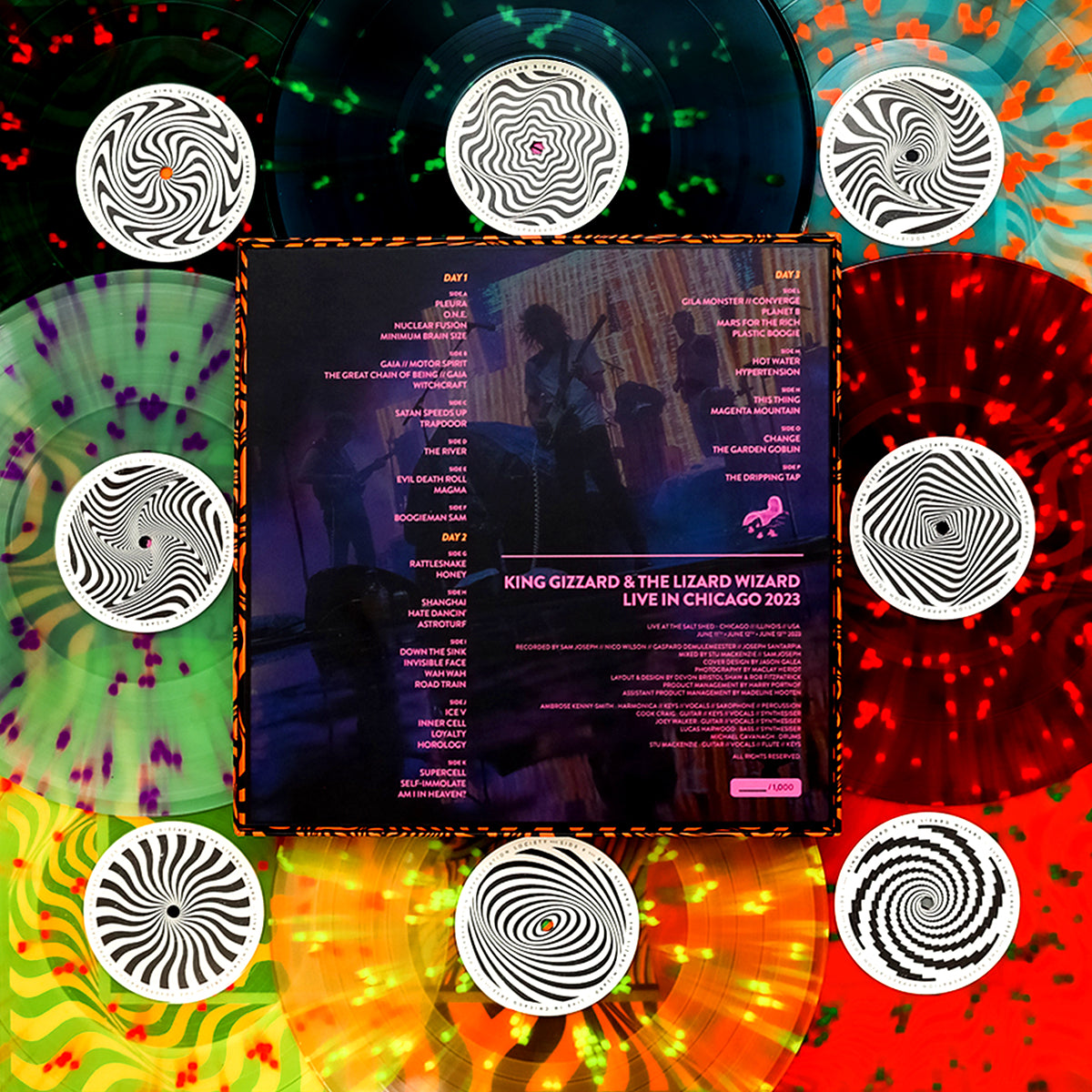 King Gizzard Live in Chicago '23 (8LP Box Set) LEVITATION