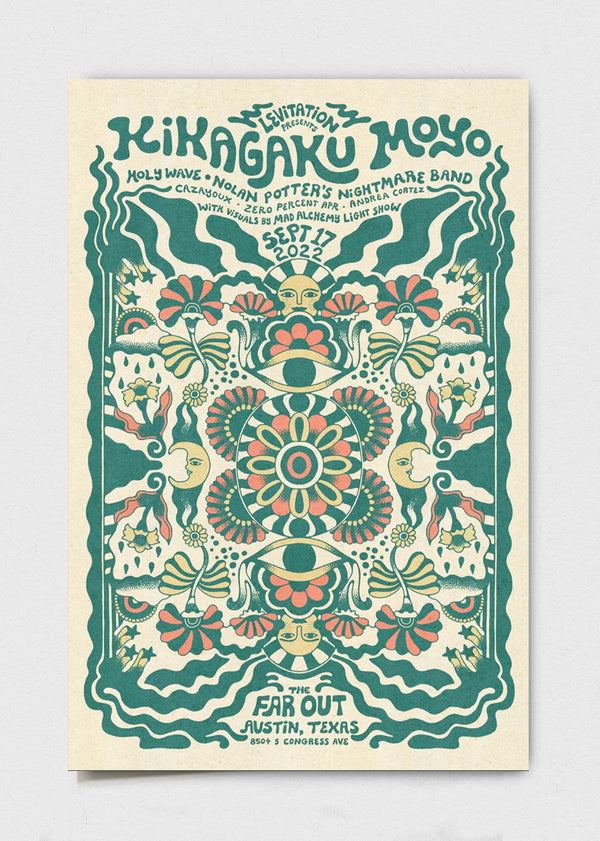 Kikagaku Moyo September 17th 2022 Poster by Catie St. Jacques