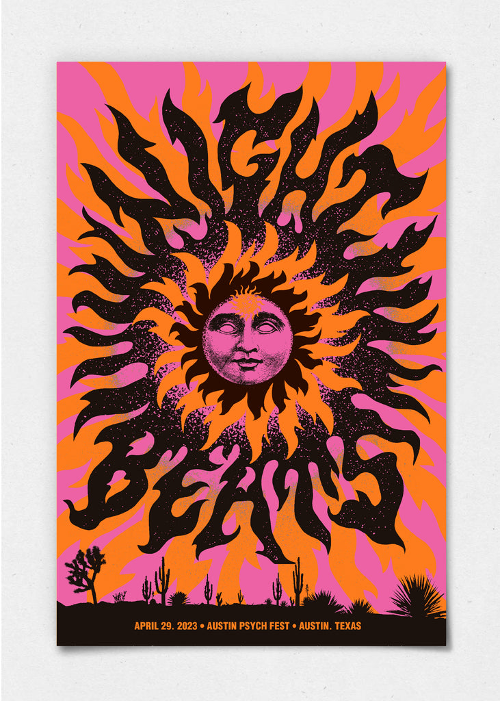Night Beats Poster by We Three Club - Archive