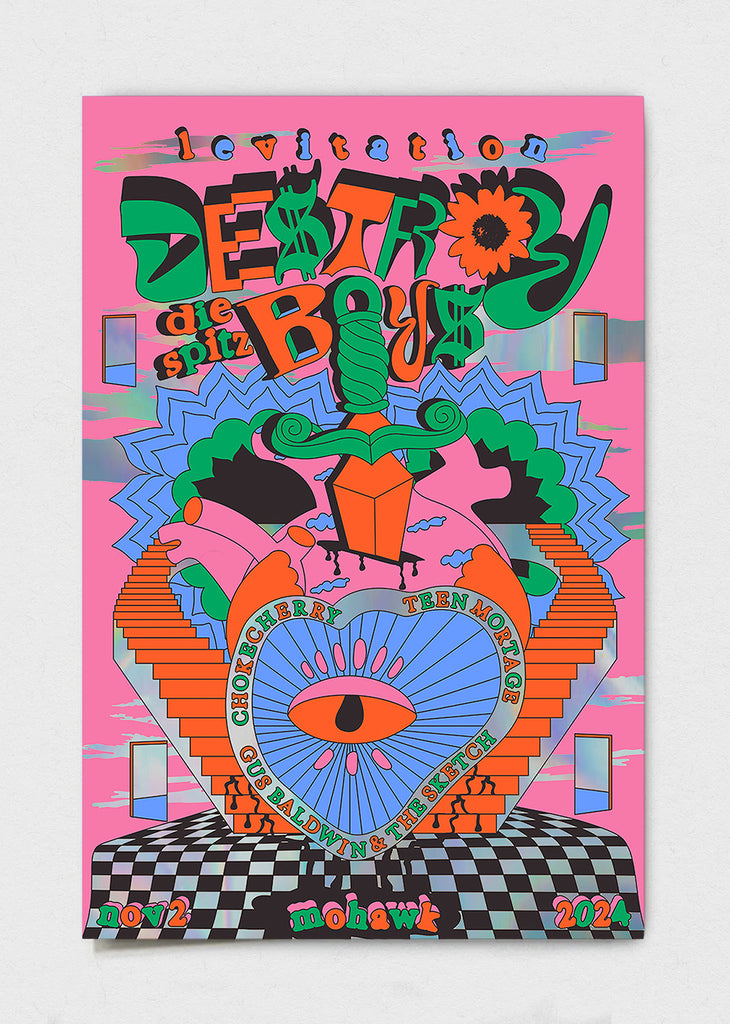 Destroy Boys Poster by Cat Barerra