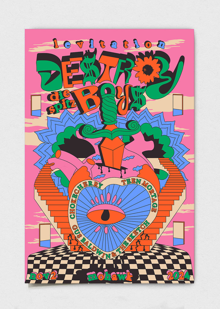 Destroy Boys Poster by Cat Barerra