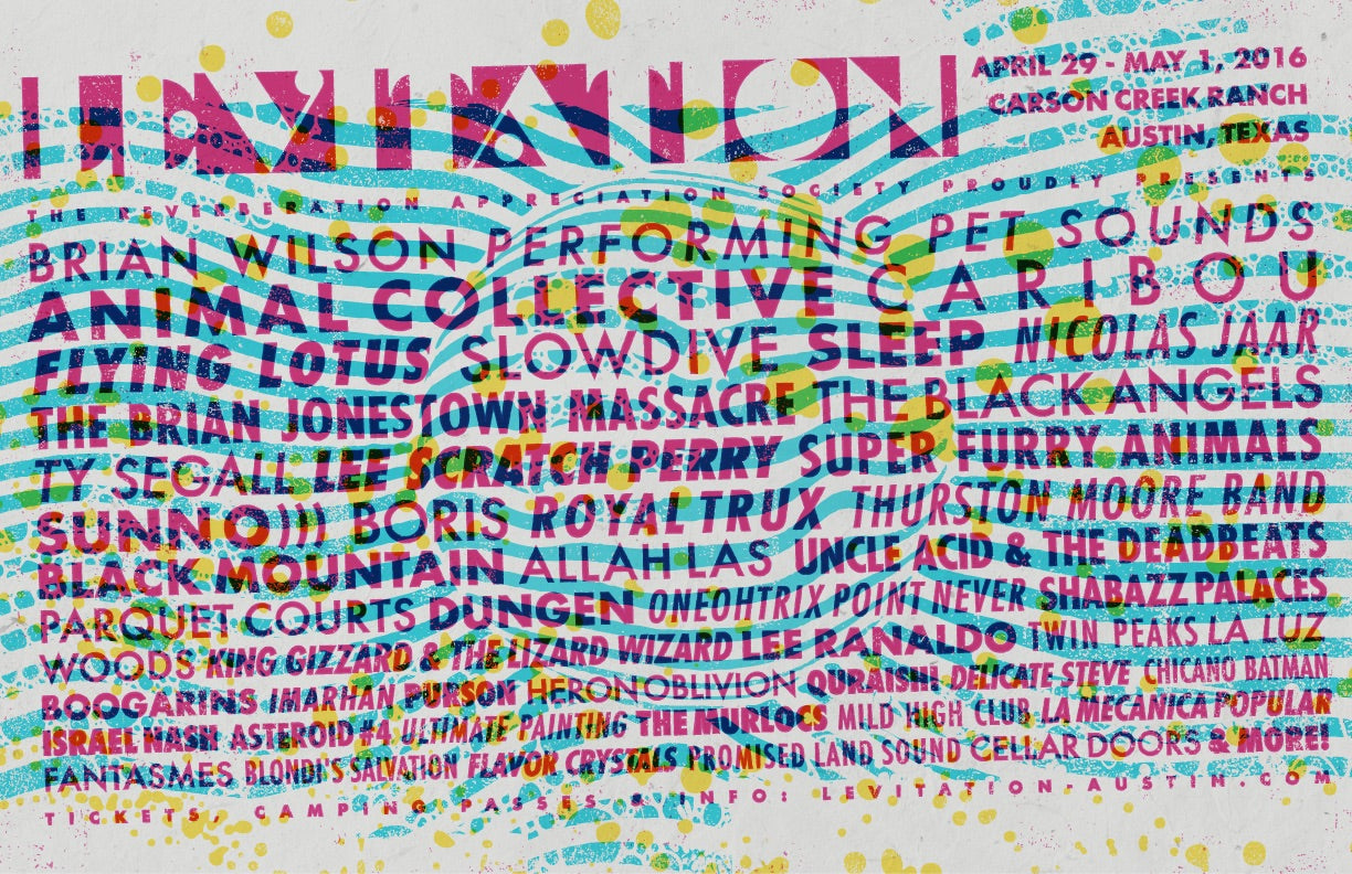 Levitation 2016 Lineup Poster