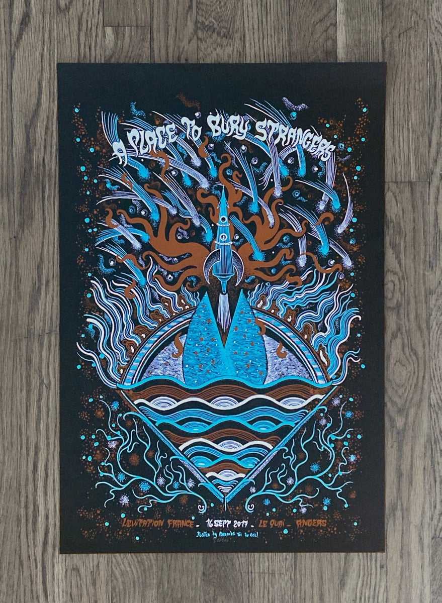 A Place To Bury Strangers Poster by Emy Rojas – LEVITATION
