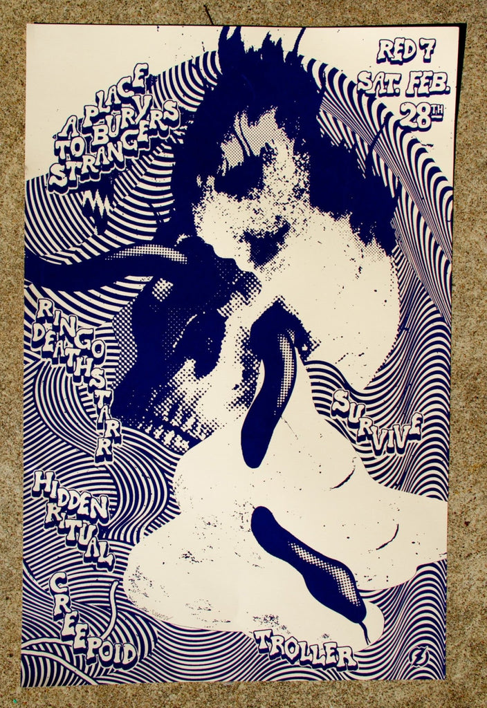 A Place To Bury Strangers Poster by Jaime Zuverza - LEVITATION