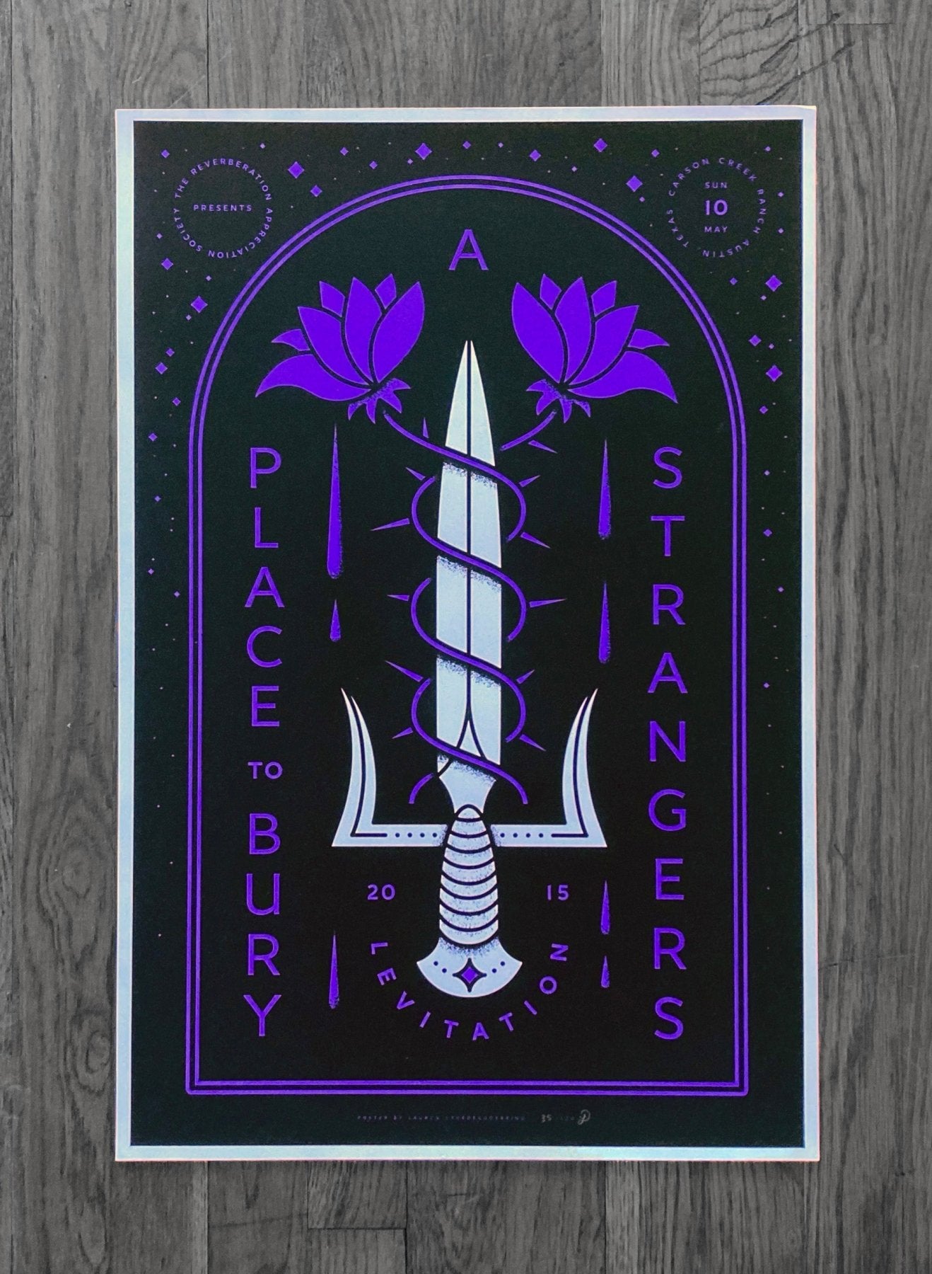 A Place To Bury Strangers Poster by Lauren Dickens - ARCHIVE - LEVITATION
