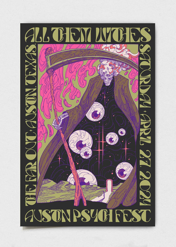 All Them Witches Poster by Diego Andrade - LEVITATION