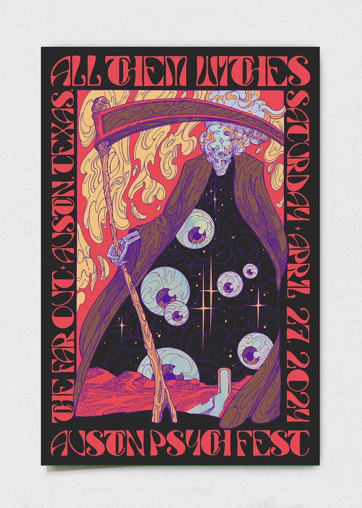 All Them Witches Poster by Diego Andrade - LEVITATION