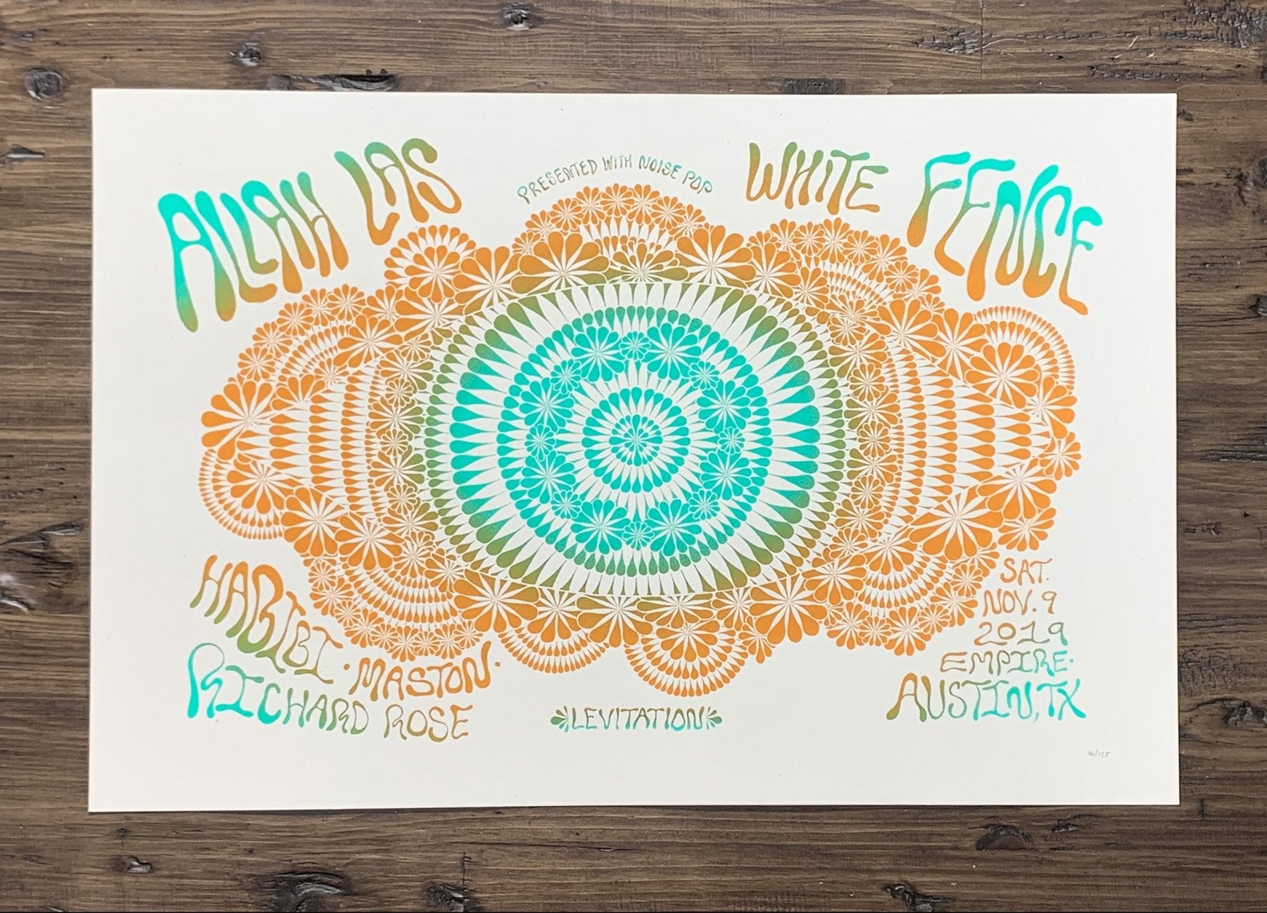Allah - Las + White Fence Poster by Mitchell King - ARCHIVE - LEVITATION