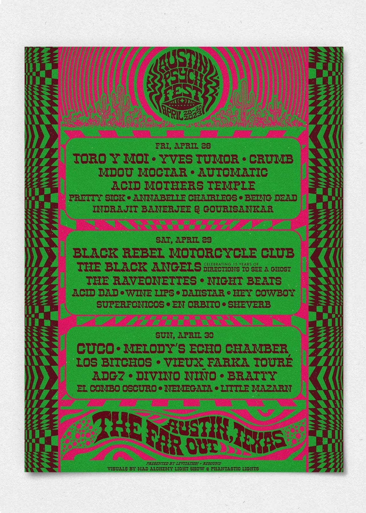 APF 2023 WEEKEND Poster by Fez Moreno - Archive - LEVITATION