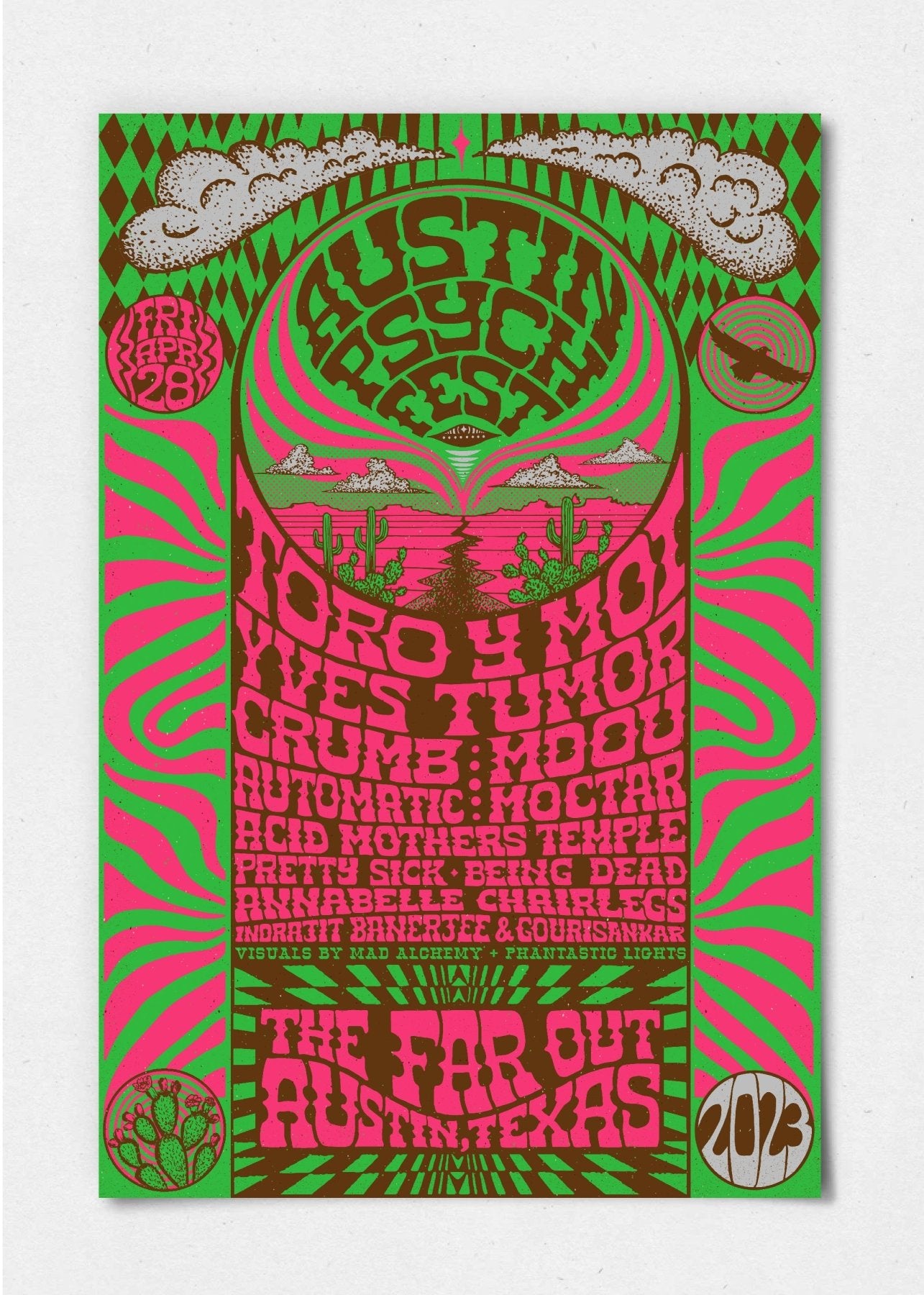 APF FRIDAY 2023 Poster by Fez Moreno - Archive - LEVITATION