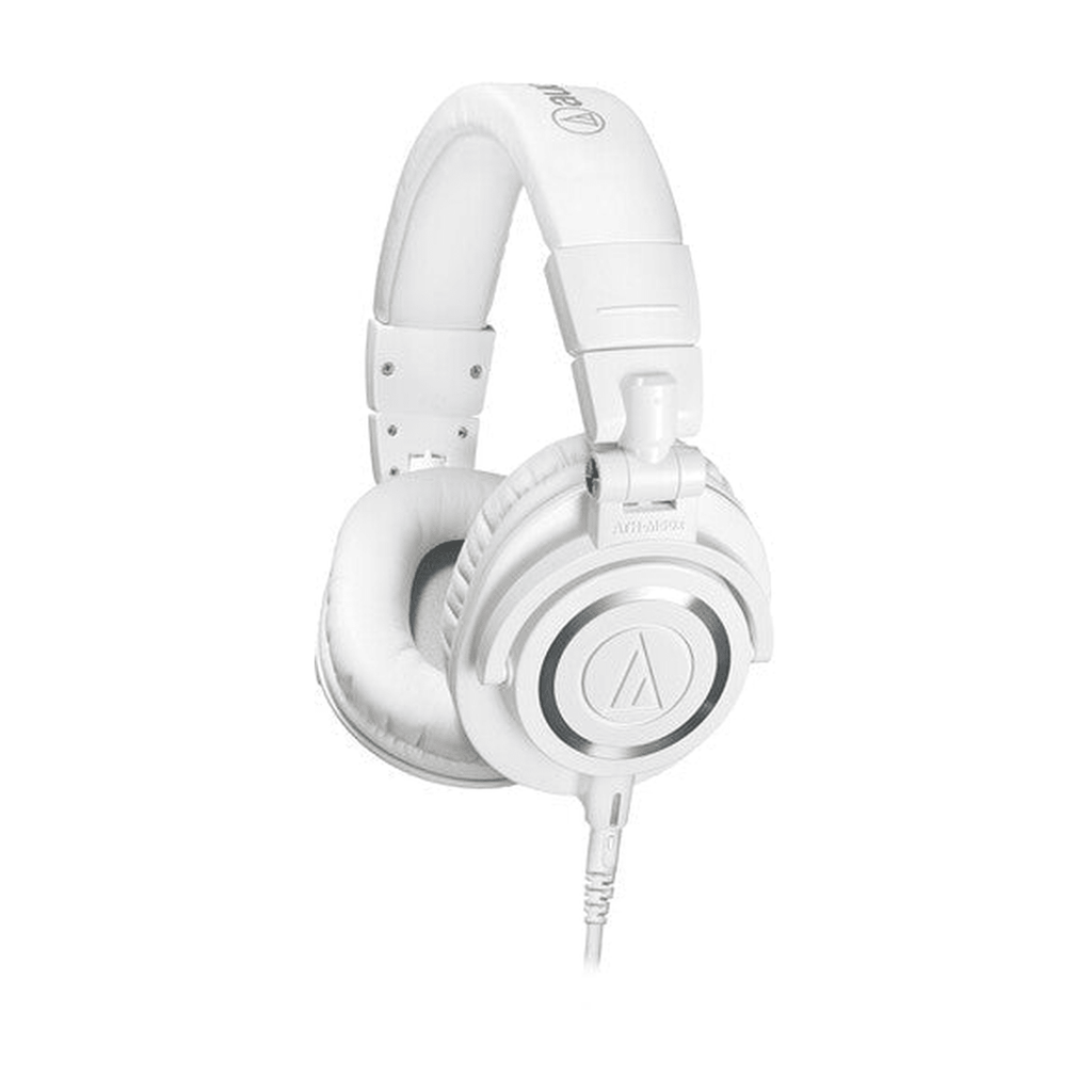 Audio - Technica ATH - M50XWH Pro Monitor Headphones - White - LEVITATION