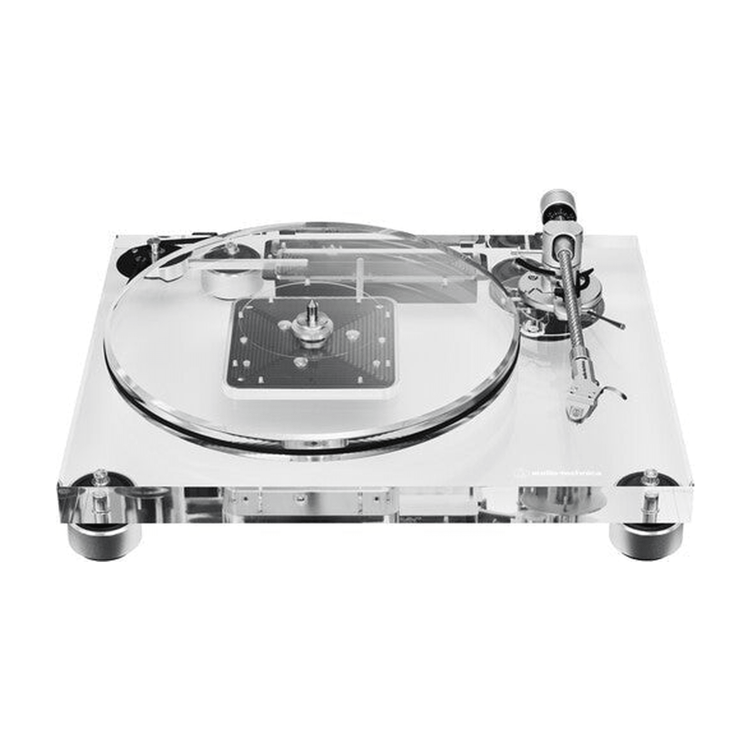 Audio - Technica ATLPA2 Acrylic Manual Turntable - Clear - LEVITATION