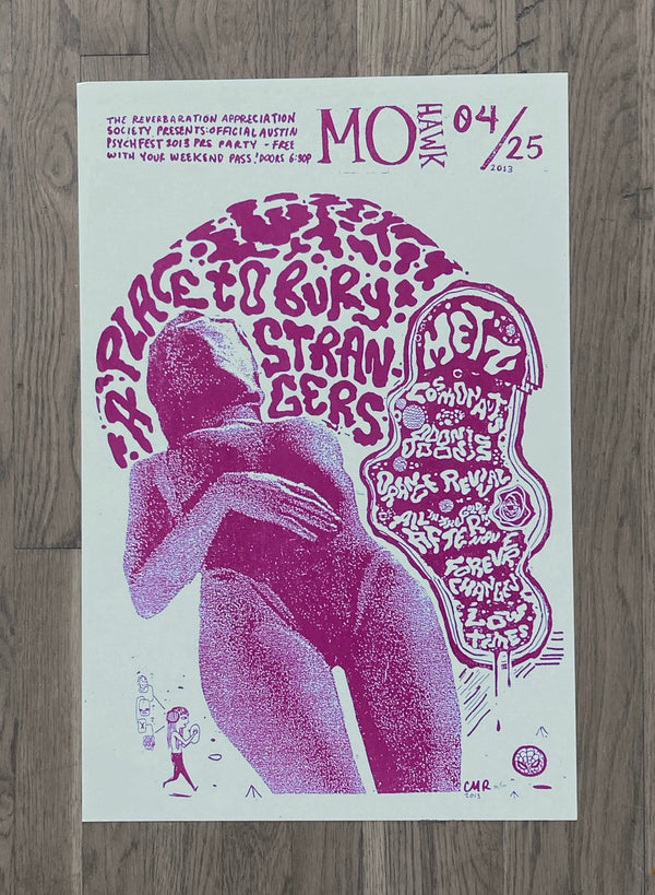 Austin Psych Fest 2013 Red 7 Poster by CMRTYZ - LEVITATION