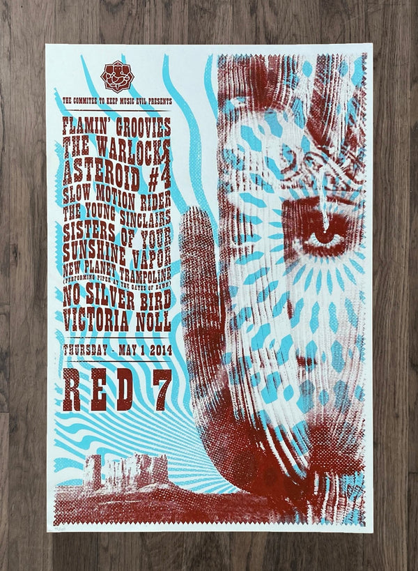 Austin Psych Fest 2014 Poster Set by Simon Berndt - LEVITATION