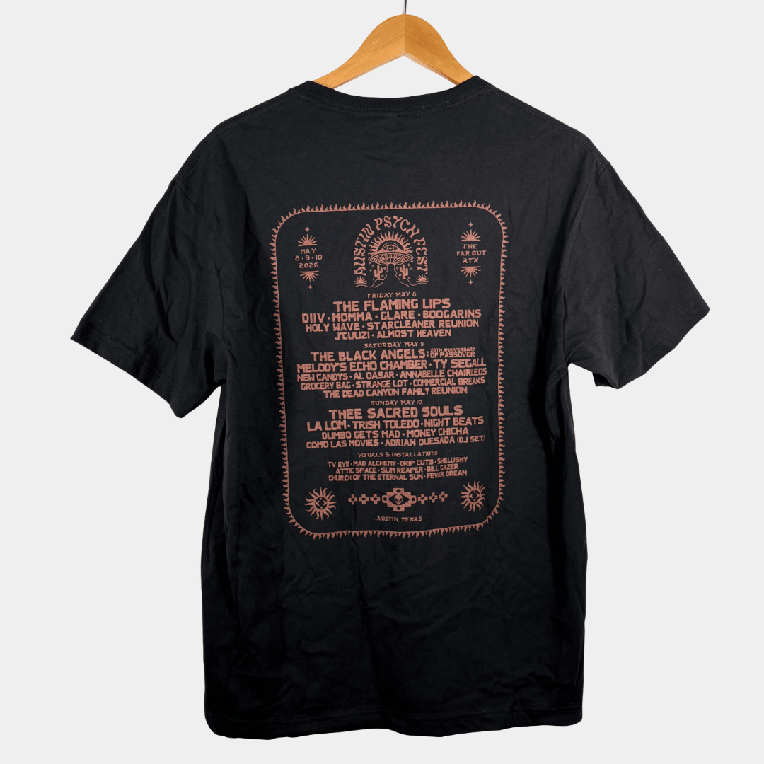 Austin Psych Fest 2026 Commemorative T-Shirt - LEVITATION