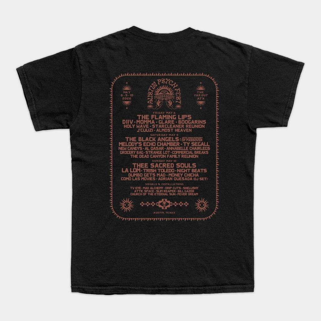 Austin Psych Fest 2026 Commemorative T-Shirt - LEVITATION