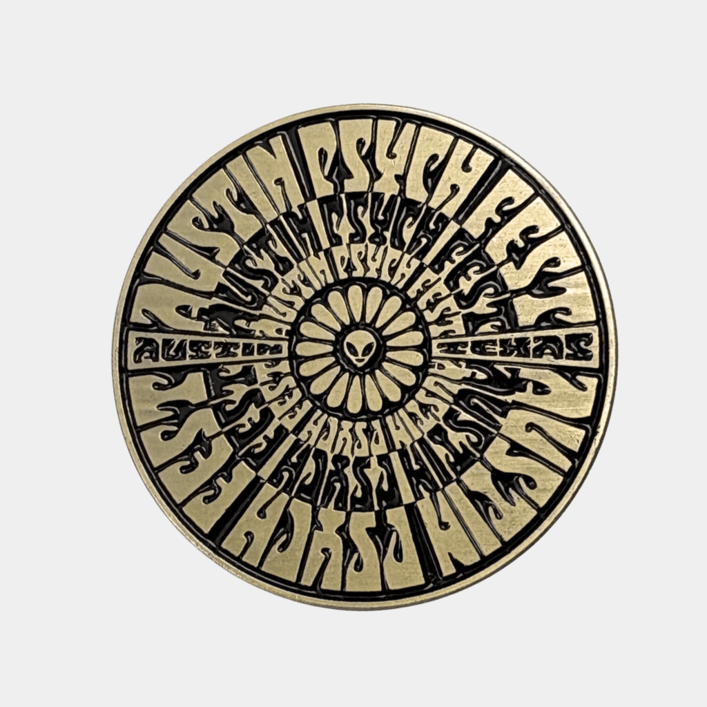 Austin Psych Fest 'Cosmic Flower' Pin - LEVITATION