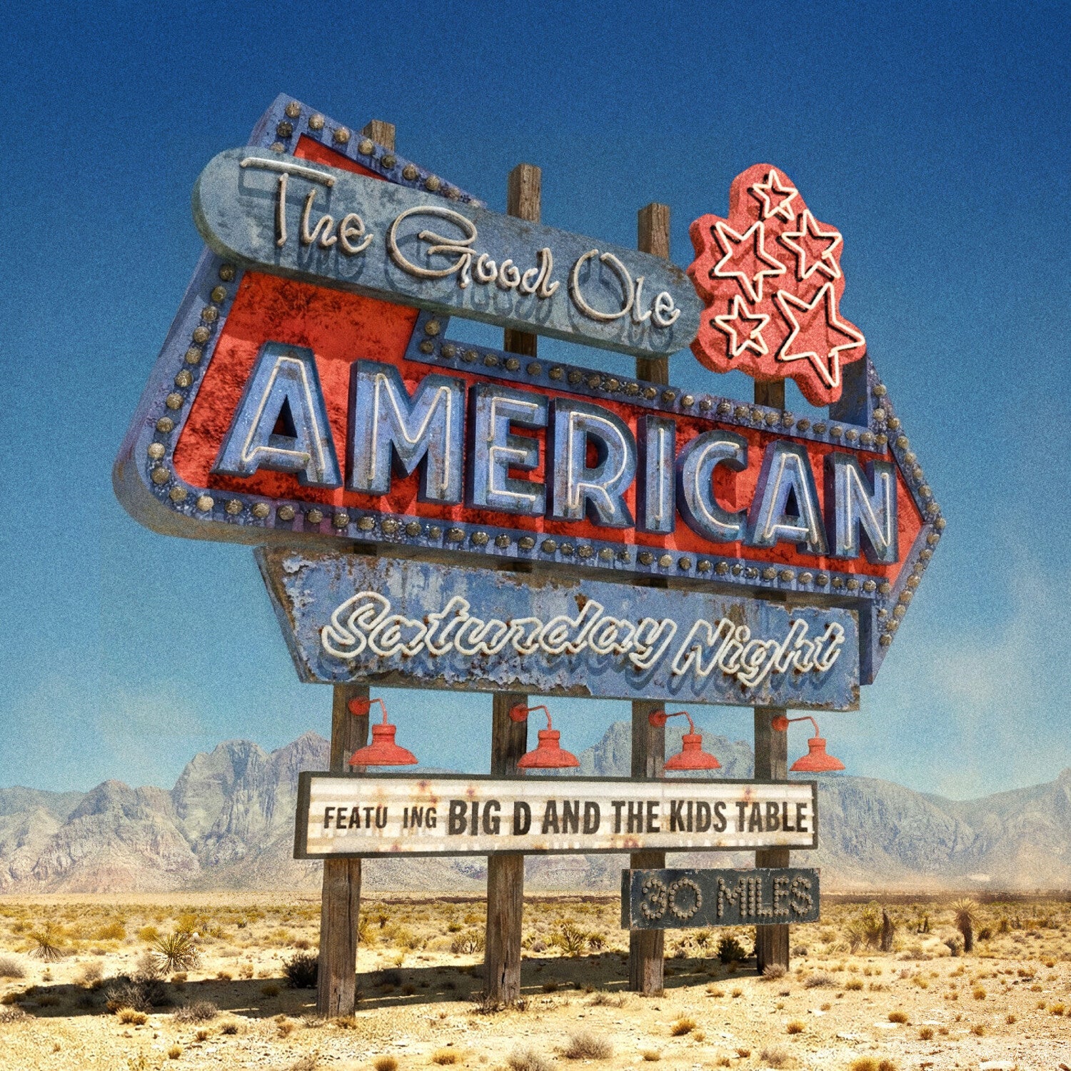 Big D & The Kids Table - The Good Ole American Saturday Night (Blue Vinyl) - LEVITATION