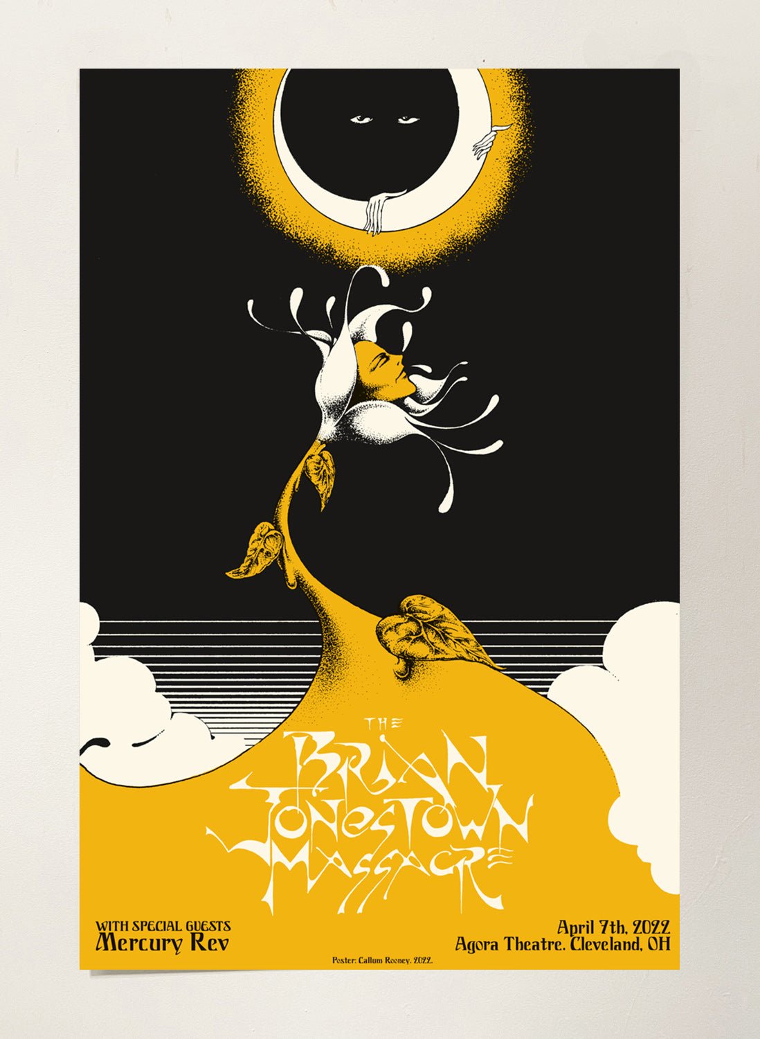 BJM - April 7 poster by Callum Rooney - LEVITATION