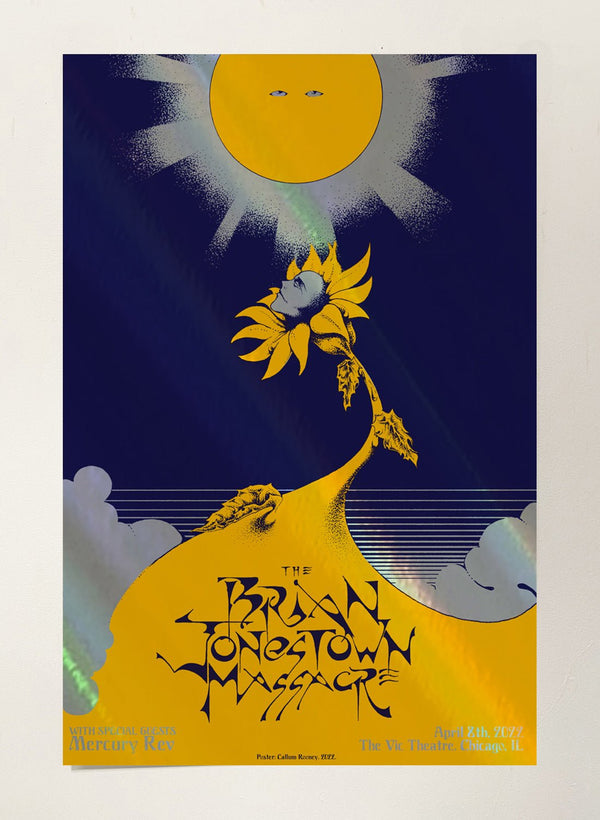 BJM - April 8 poster by Callum Rooney - LEVITATION